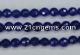 CCN1961 15 inches 6mm faceted round candy jade beads wholesale