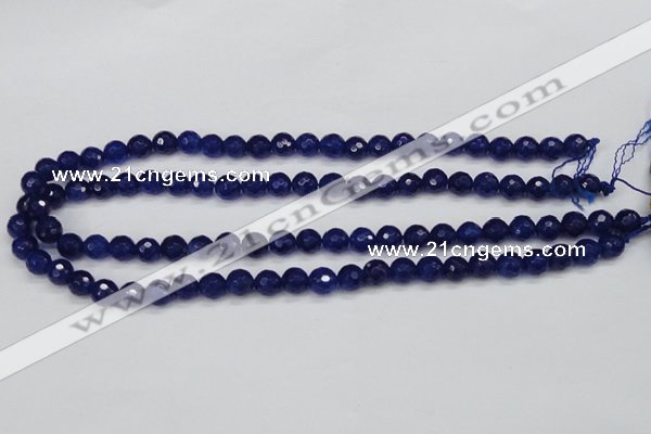 CCN1962 15 inches 8mm faceted round candy jade beads wholesale