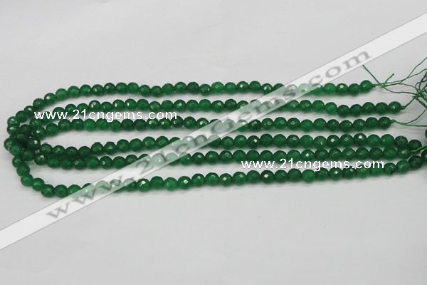 CCN1971 15 inches 6mm faceted round candy jade beads wholesale