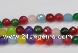 CCN1980 15 inches 4mm faceted round candy jade beads wholesale