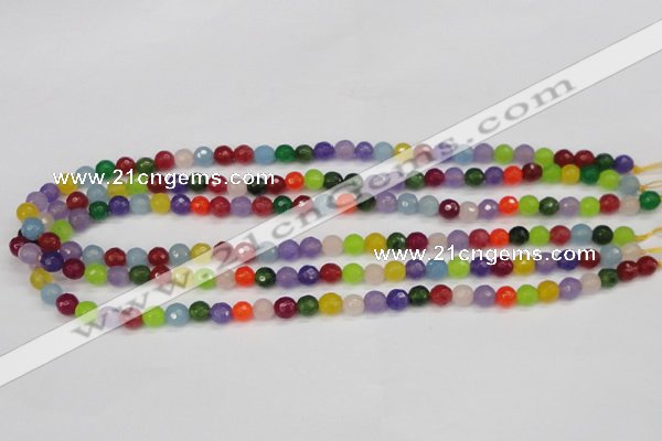 CCN1980 15 inches 4mm faceted round candy jade beads wholesale