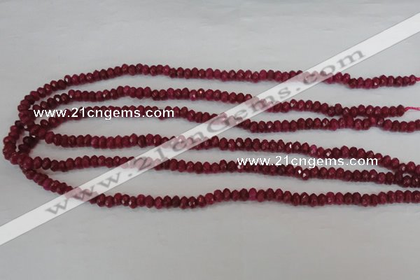 CCN1988 15 inches 3*5mm faceted rondelle candy jade beads wholesale