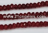 CCN1989 15 inches 4*6mm faceted rondelle candy jade beads wholesale