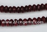 CCN1990 15 inches 5*8mm faceted rondelle candy jade beads wholesale