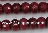 CCN1993 15 inches 10*14mm faceted rondelle candy jade beads wholesale