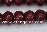 CCN1994 15 inches 12*16mm faceted rondelle candy jade beads wholesale