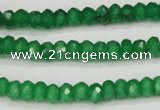 CCN1996 15 inches 4*6mm faceted rondelle candy jade beads wholesale