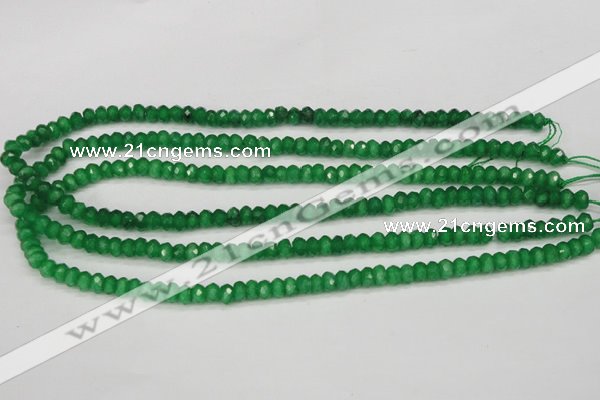 CCN1996 15 inches 4*6mm faceted rondelle candy jade beads wholesale