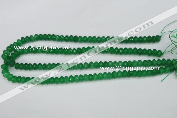 CCN1997 15 inches 5*8mm faceted rondelle candy jade beads wholesale