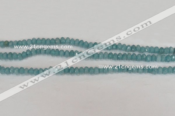 CCN2000 15 inches 3*5mm faceted rondelle candy jade beads wholesale