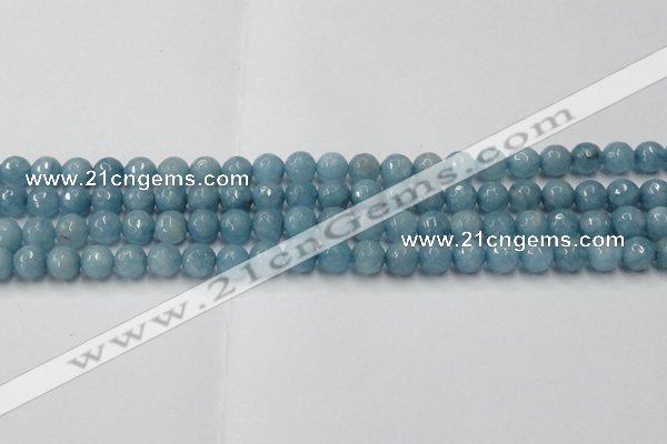 CCN2017 15 inches 8mm faceted round candy jade beads wholesale