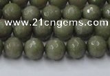 CCN2023 15 inches 6mm faceted round candy jade beads wholesale