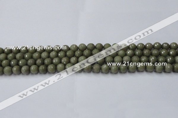 CCN2023 15 inches 6mm faceted round candy jade beads wholesale