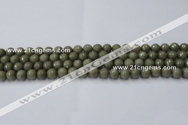 CCN2024 15 inches 8mm faceted round candy jade beads wholesale