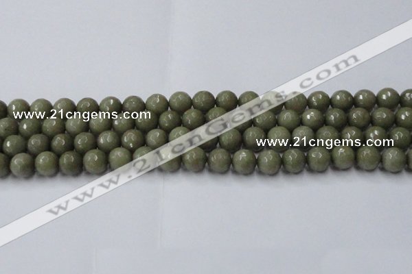 CCN2025 15 inches 10mm faceted round candy jade beads wholesale