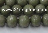 CCN2026 15 inches 12mm faceted round candy jade beads wholesale