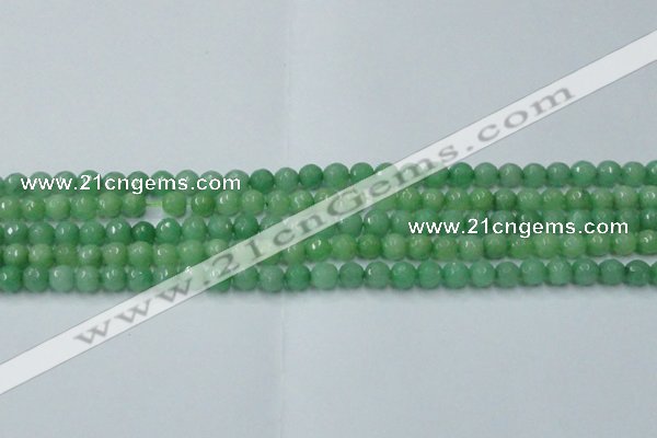 CCN2029 15 inches 4mm faceted round candy jade beads wholesale