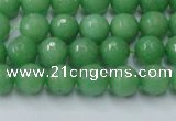 CCN2030 15 inches 6mm faceted round candy jade beads wholesale