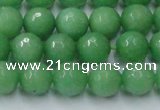 CCN2032 15 inches 10mm faceted round candy jade beads wholesale