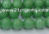 CCN2033 15 inches 12mm faceted round candy jade beads wholesale