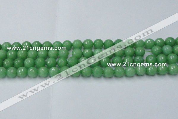 CCN2033 15 inches 12mm faceted round candy jade beads wholesale