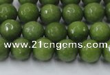 CCN2038 15 inches 8mm faceted round candy jade beads wholesale