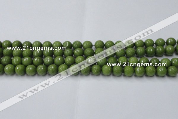 CCN2039 15 inches 10mm faceted round candy jade beads wholesale