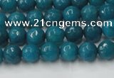 CCN2043 15 inches 4mm faceted round candy jade beads wholesale