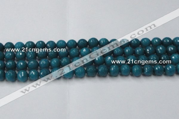 CCN2047 15 inches 12mm faceted round candy jade beads wholesale