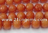 CCN2051 15 inches 6mm faceted round candy jade beads wholesale