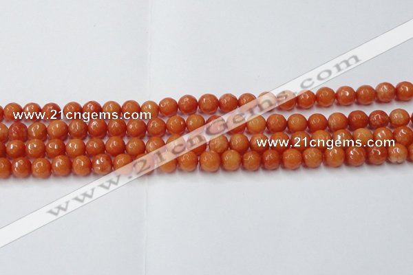 CCN2051 15 inches 6mm faceted round candy jade beads wholesale