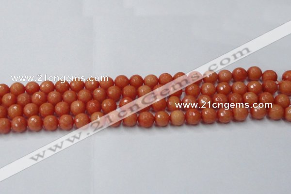 CCN2052 15 inches 8mm faceted round candy jade beads wholesale