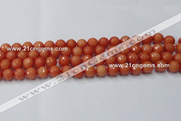 CCN2054 15 inches 12mm faceted round candy jade beads wholesale