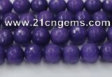 CCN2058 15 inches 6mm faceted round candy jade beads wholesale