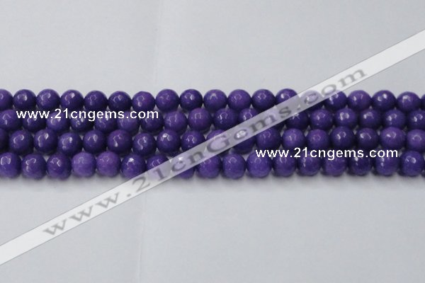 CCN2061 15 inches 12mm faceted round candy jade beads wholesale