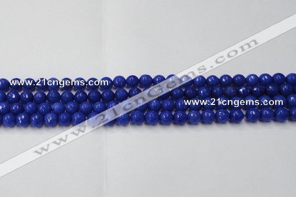 CCN2065 15 inches 6mm faceted round candy jade beads wholesale