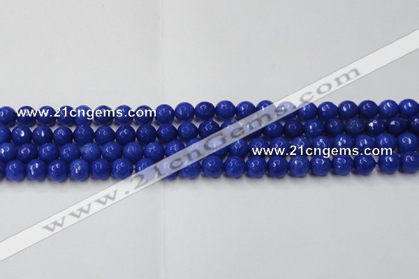 CCN2066 15 inches 8mm faceted round candy jade beads wholesale