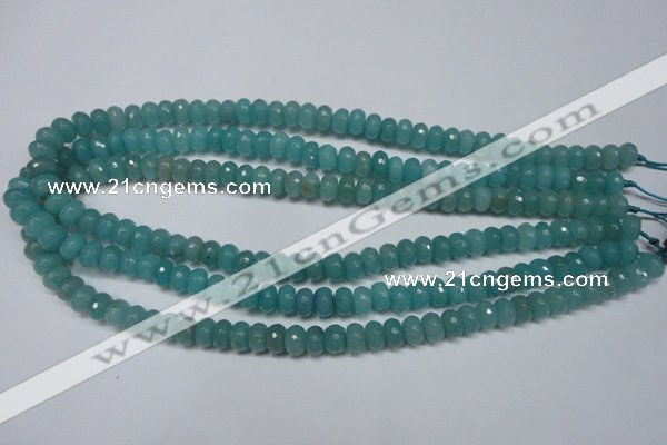 CCN2101 15.5 inches 5*8mm faceted rondelle candy jade beads