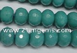 CCN2103 15.5 inches 8*12mm faceted rondelle candy jade beads