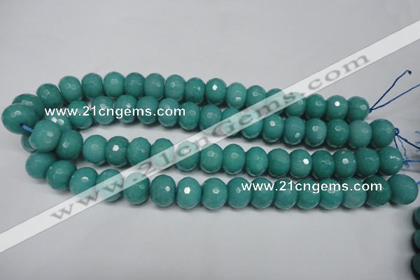 CCN2103 15.5 inches 8*12mm faceted rondelle candy jade beads