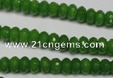 CCN2106 15.5 inches 4*6mm faceted rondelle candy jade beads