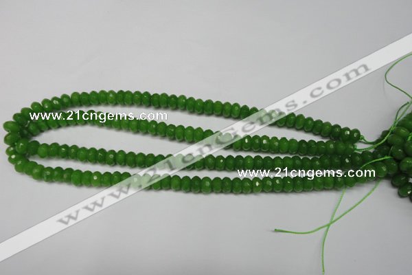 CCN2106 15.5 inches 4*6mm faceted rondelle candy jade beads