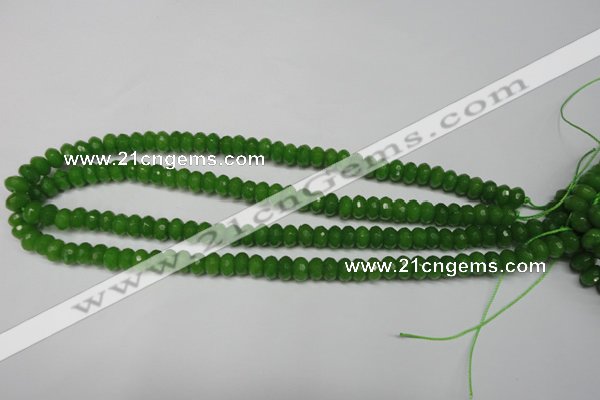 CCN2107 15.5 inches 5*8mm faceted rondelle candy jade beads