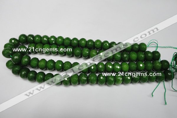 CCN2109 15.5 inches 8*12mm faceted rondelle candy jade beads