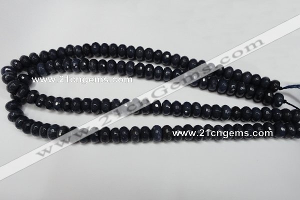 CCN2114 15.5 inches 6*10mm faceted rondelle candy jade beads