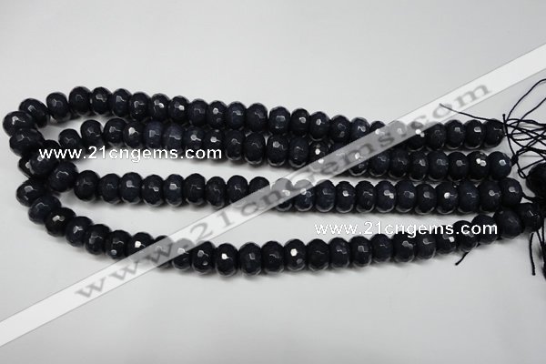 CCN2115 15.5 inches 8*12mm faceted rondelle candy jade beads