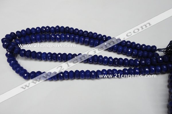 CCN2120 15.5 inches 6*10mm faceted rondelle candy jade beads