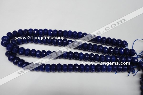 CCN2121 15.5 inches 8*12mm faceted rondelle candy jade beads