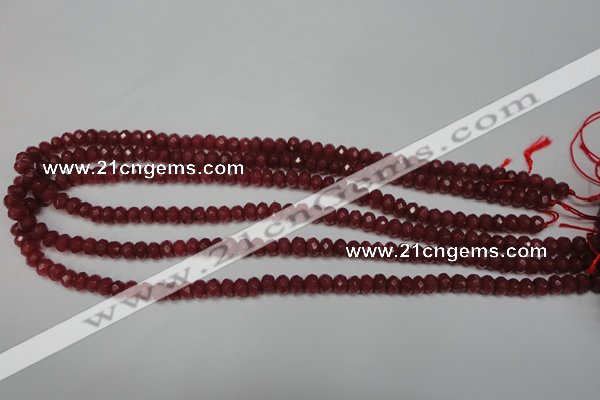 CCN2125 15.5 inches 4*6mm faceted rondelle candy jade beads