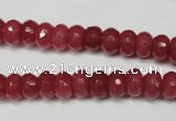 CCN2126 15.5 inches 5*8mm faceted rondelle candy jade beads